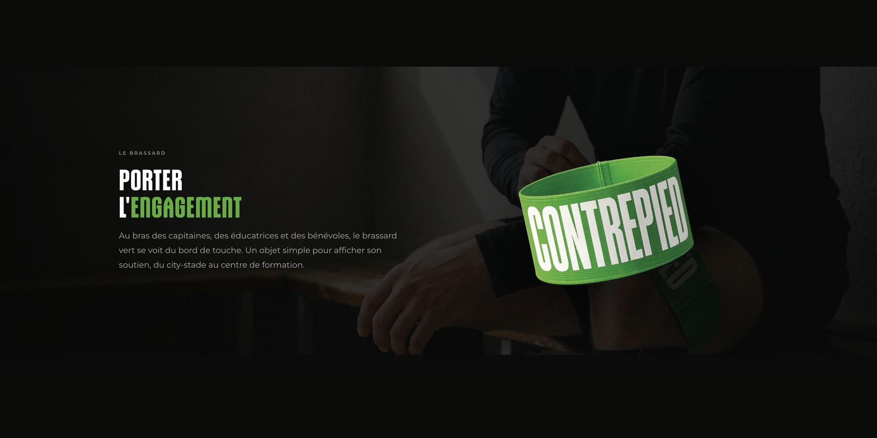Section Le brassard du site Contrepied